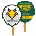 Mascot Digital Sandwiched Fan w/ Wood Stick